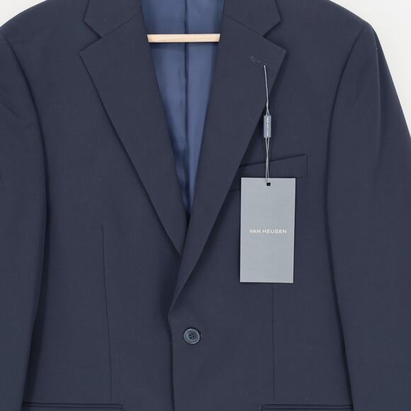 Van Heusen Men's Dark Navy Classic-Fit Formal Single Breast Suit Blazer Size 36R - Picture 6 of 10